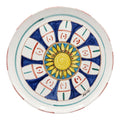 Piatto in Ceramica Dipinto a Mano con Decori Incisi e Dipinti