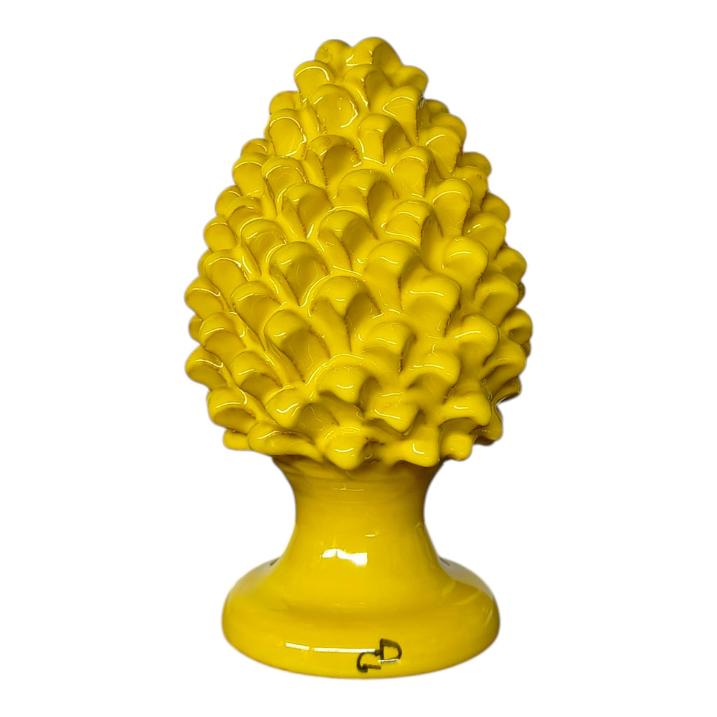 Pigna in Ceramica Dipinta a Mano — Gialla