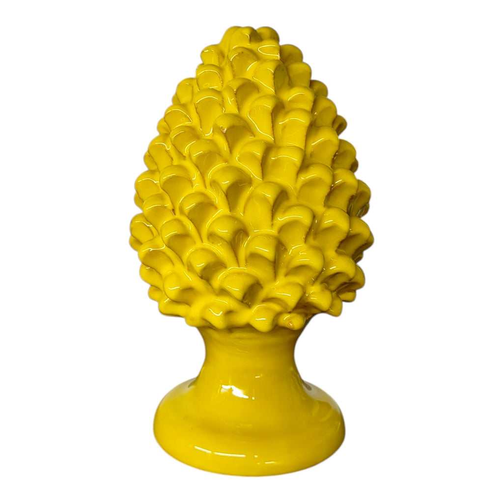 Pigna in Ceramica Dipinta a Mano — Gialla