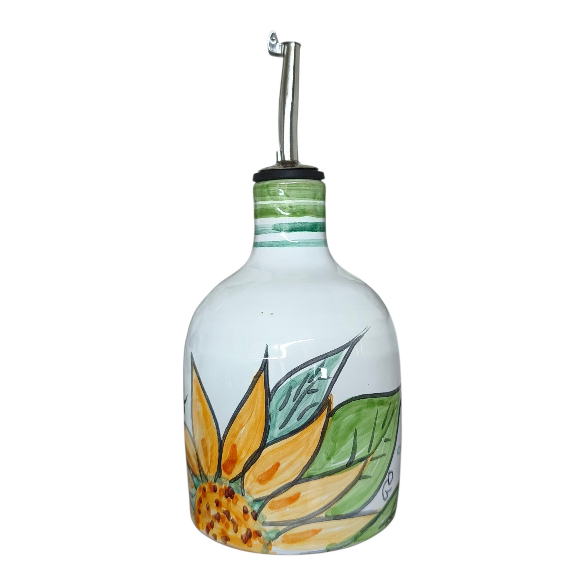 Oliera in Ceramica Dipinta a Mano