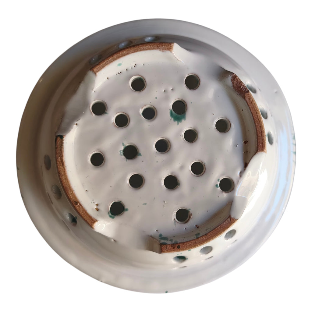 Scolapasta in ceramica dipinto a mano