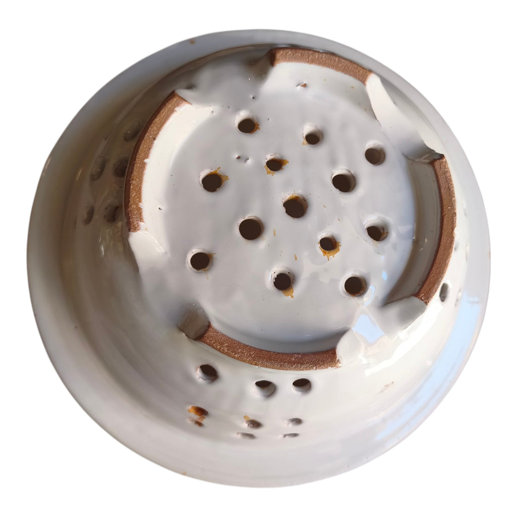 Scolapasta in ceramica dipinto a mano