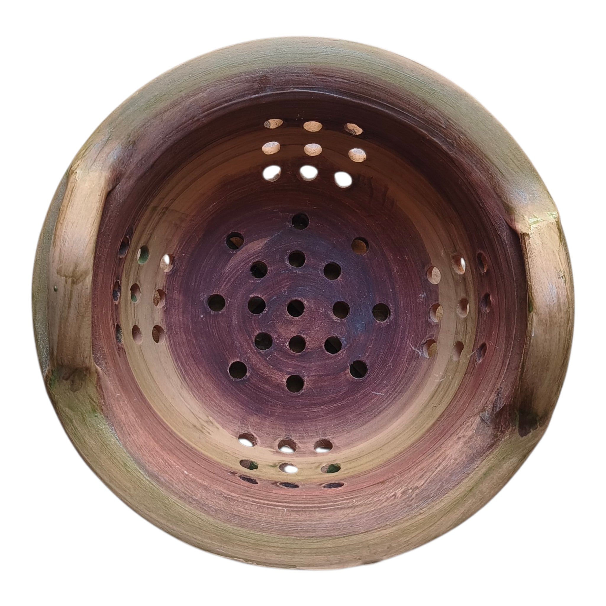 Scolapasta in ceramica dipinto a mano