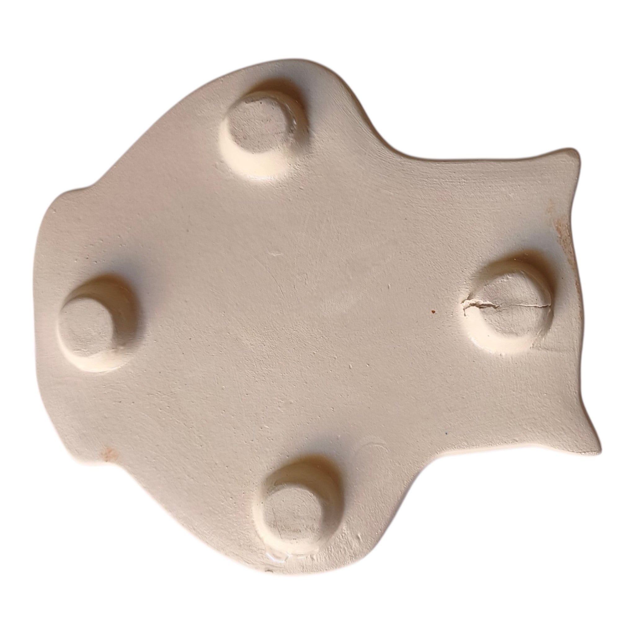 Poggiapentola Gufo in Ceramica Dipinto a Mano