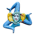 Trinacria in Ceramica Dipinta a Mano