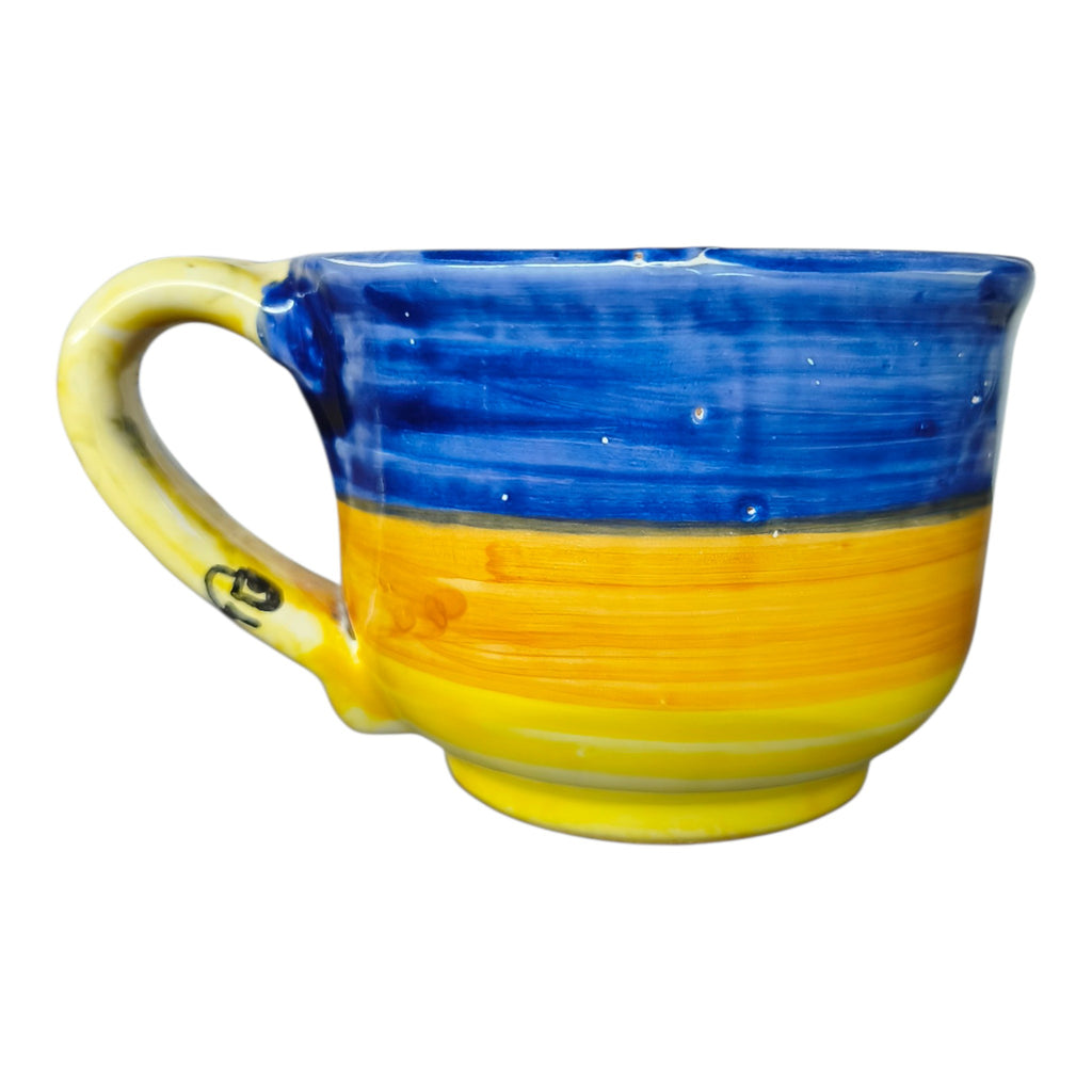 TAZZA IN CERAMICA DIPINTA A MANO COD,2
