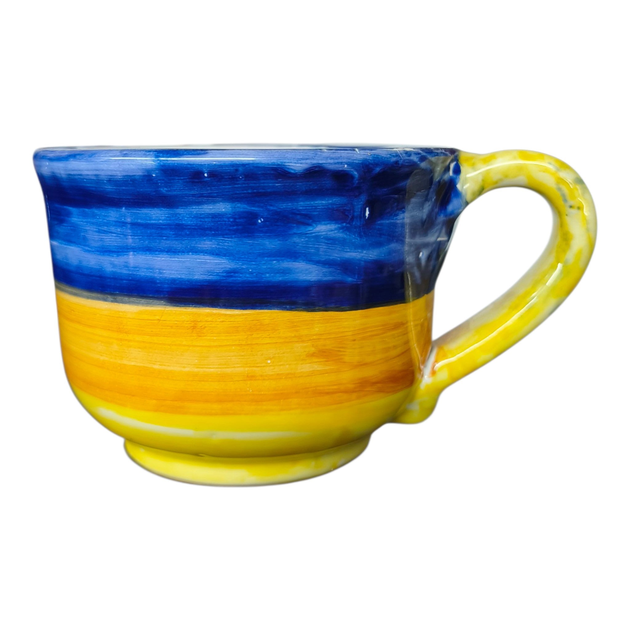 TAZZA IN CERAMICA DIPINTA A MANO COD,2