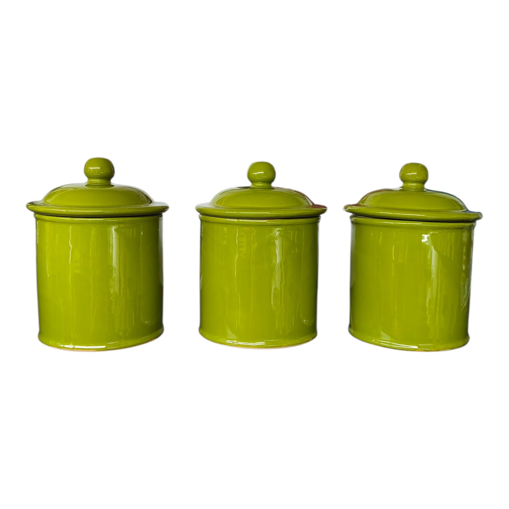 Barattolo in Ceramica Dipinto a Mano con Tappo Ermetico