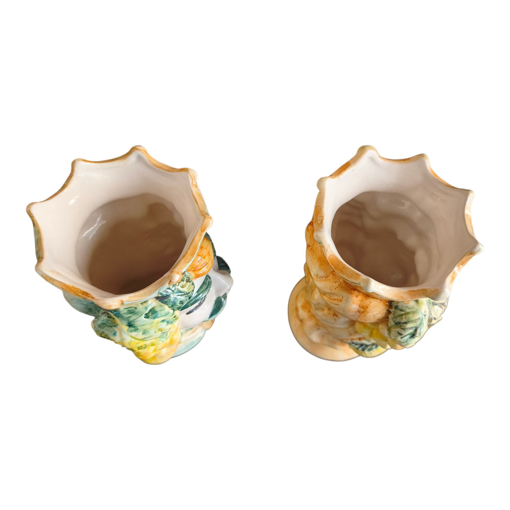 Testa di Moro in Ceramica Dipinta a Mano con Frutta