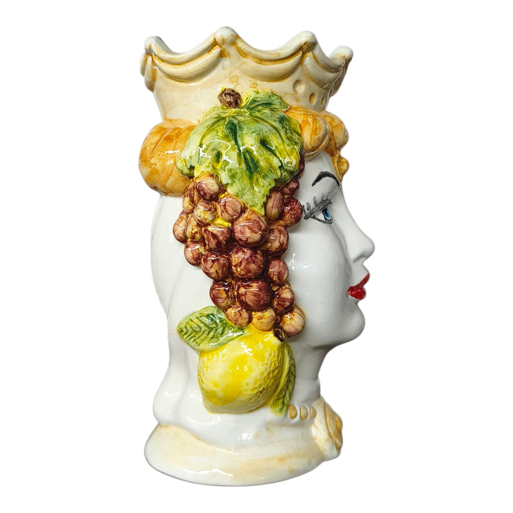 Testa di Moro in Ceramica Dipinta a Mano — Singola