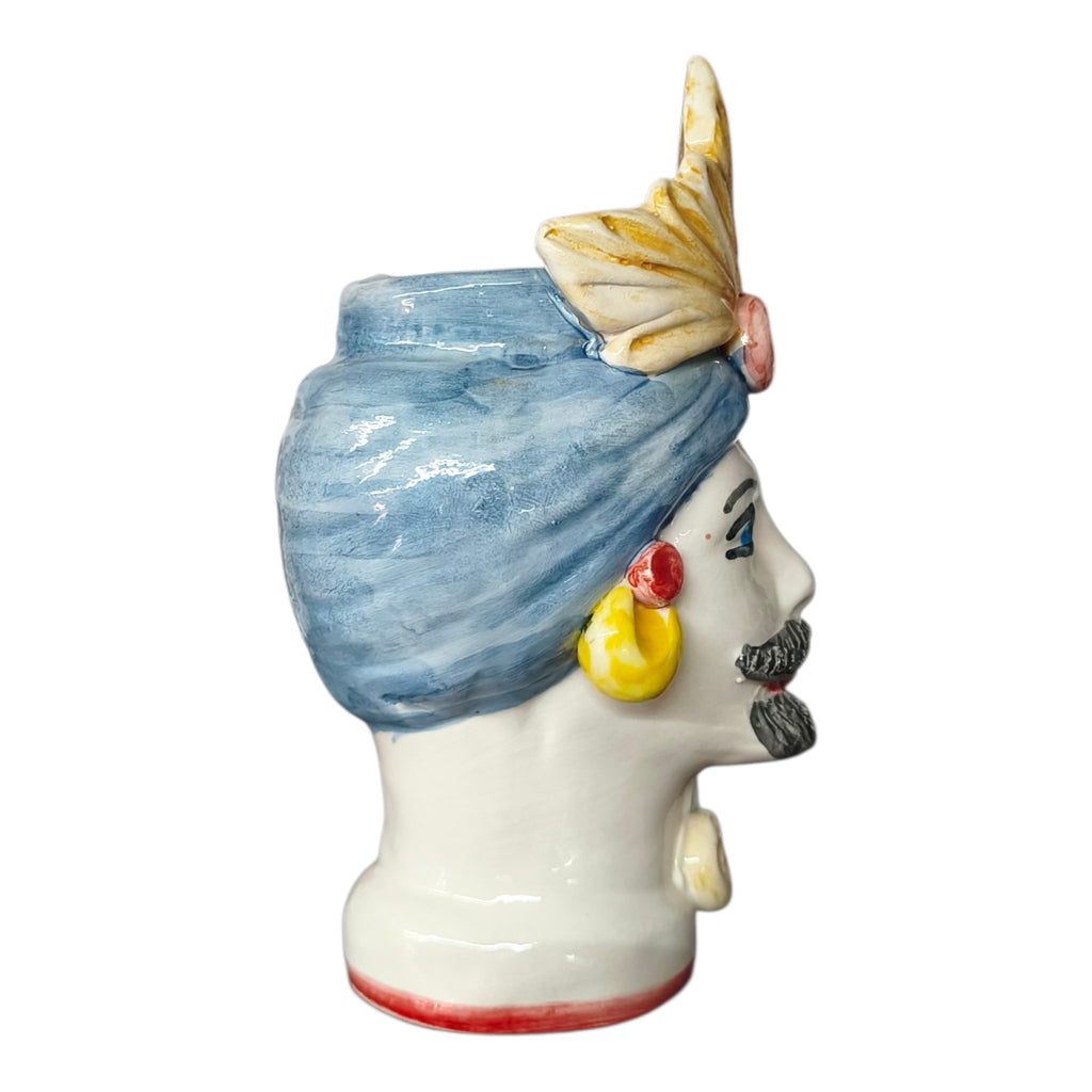Testa di Moro in Ceramica Dipinta a Mano — Singola