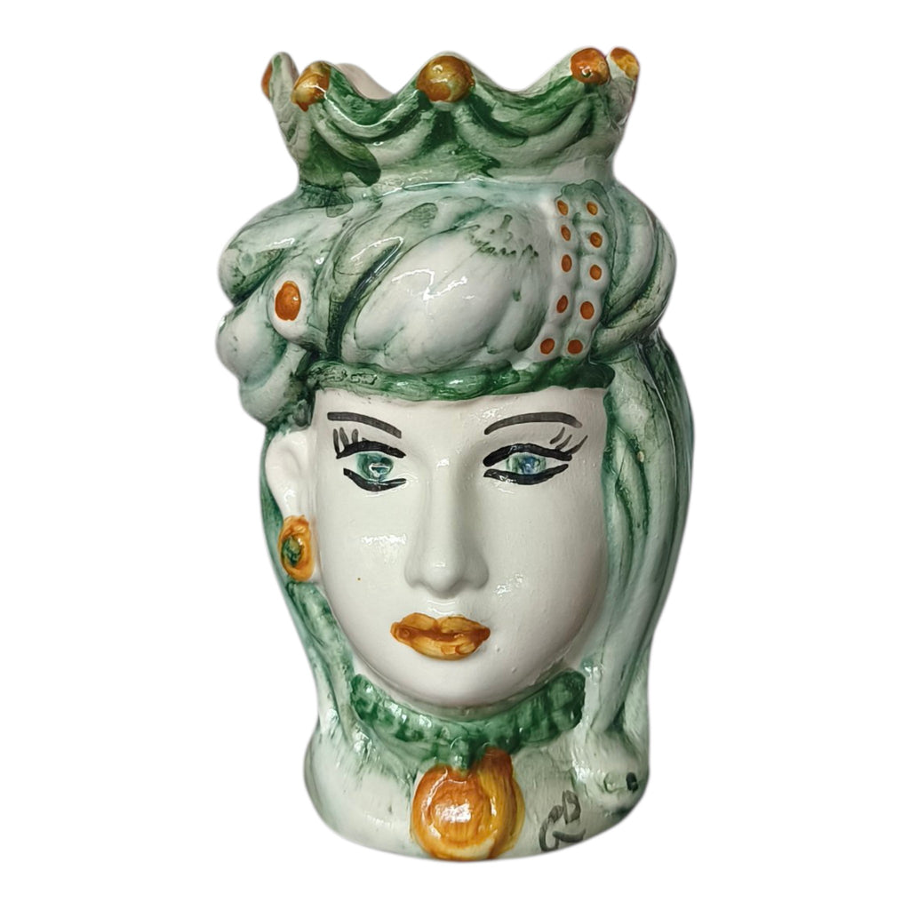 Testa di Moro in Ceramica Dipinta a Mano