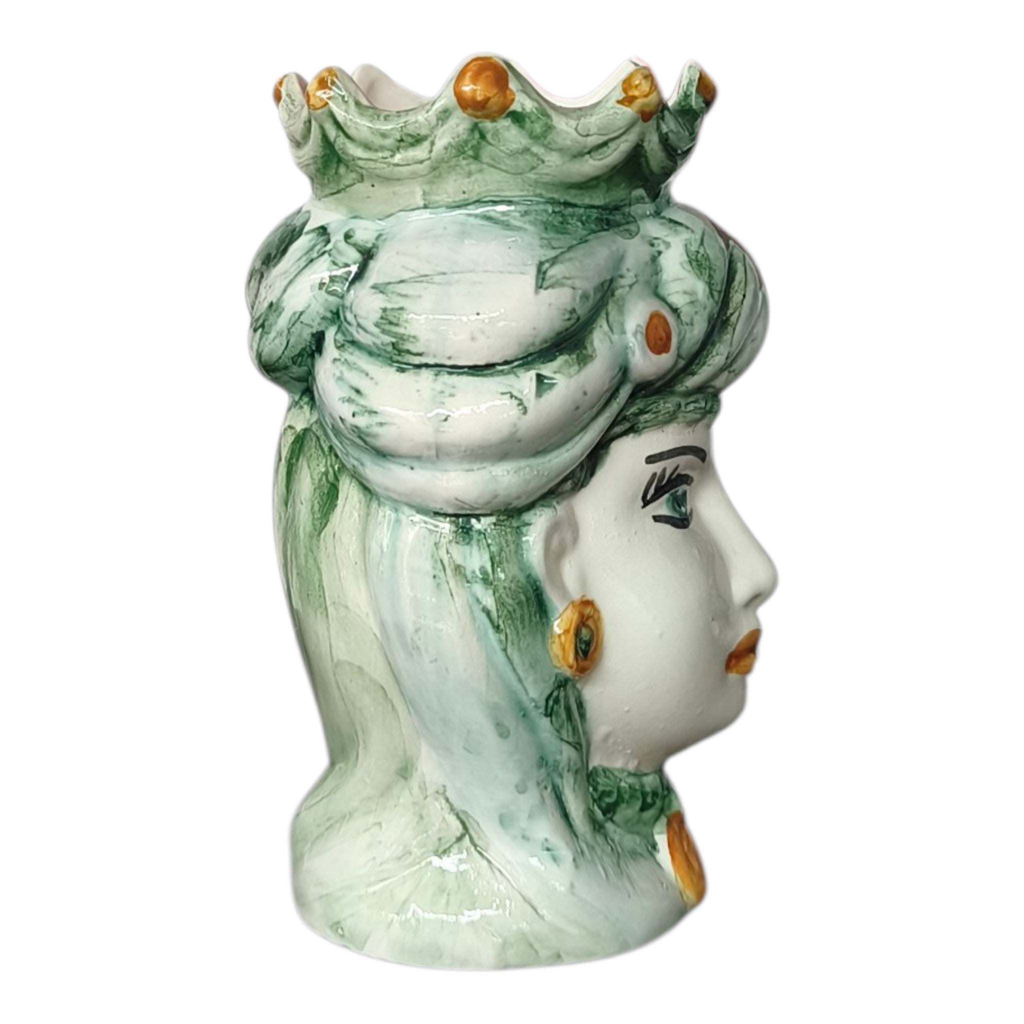 Testa di Moro in Ceramica Dipinta a Mano