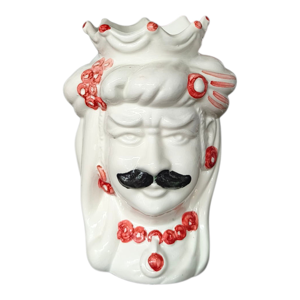 Testa di Moro in Ceramica Dipinta a Mano