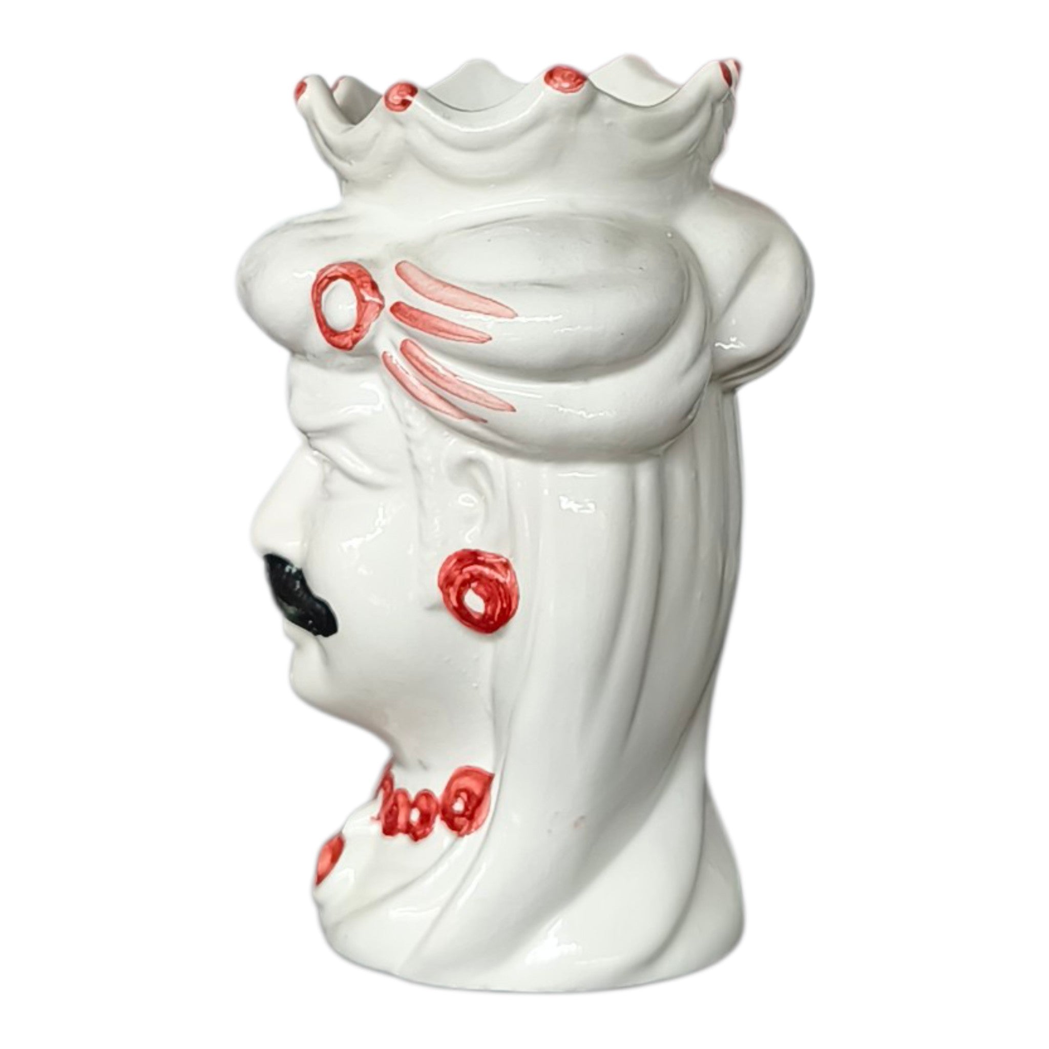 Testa di Moro in Ceramica Dipinta a Mano
