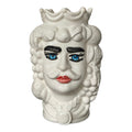 Testa di Moro in Ceramica Bianco Lucida