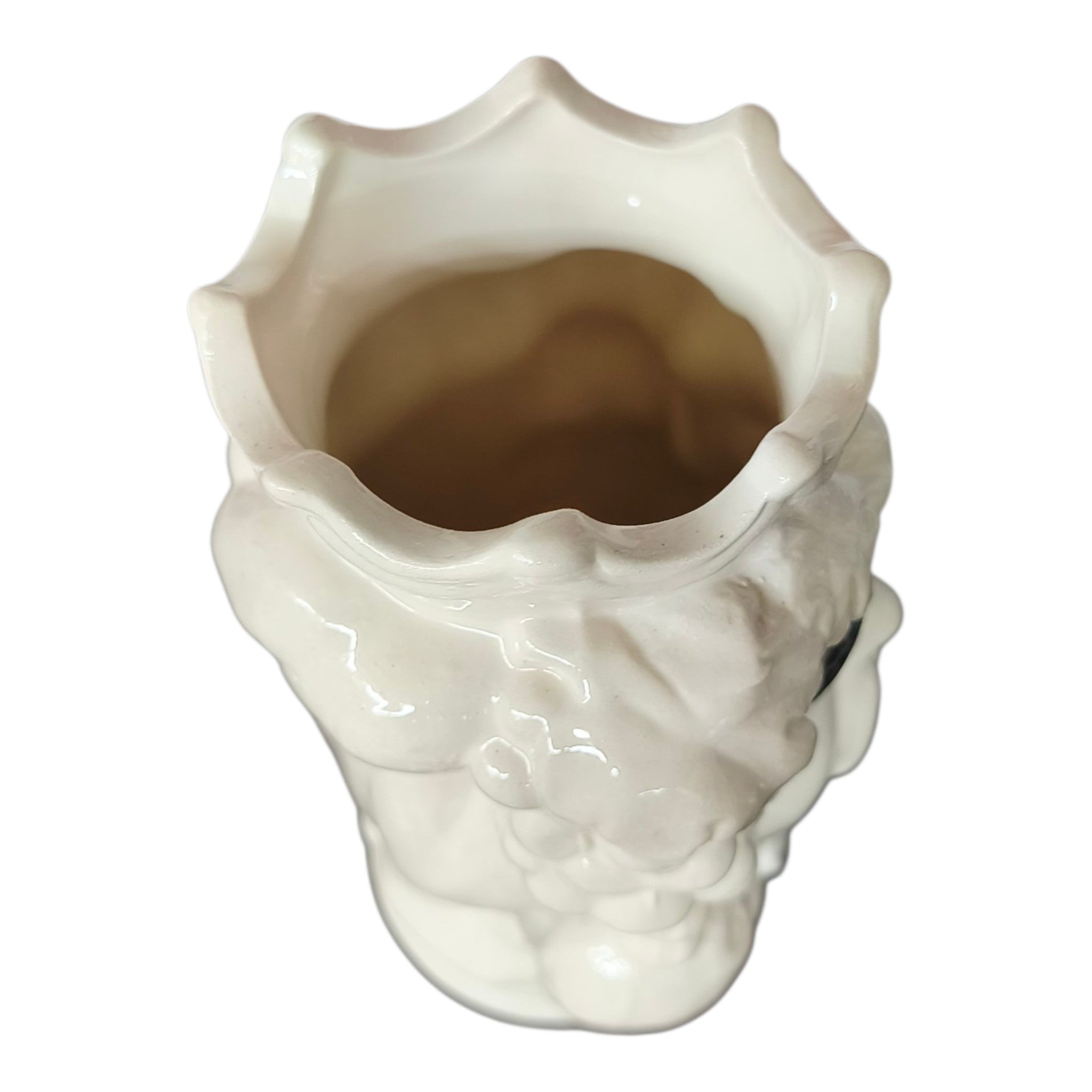 Testa di Moro in Ceramica Bianco Lucida