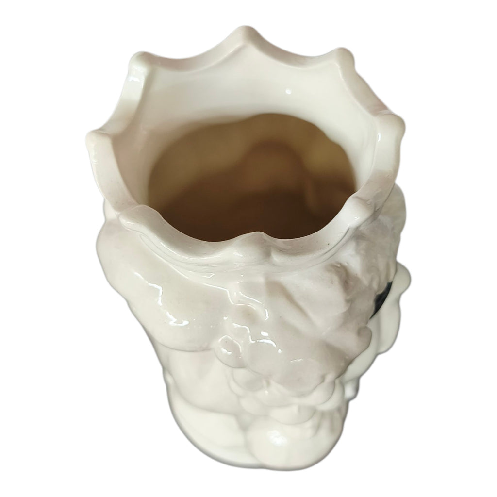 Testa di Moro in Ceramica Bianco Lucida