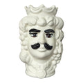 Testa di Moro in Ceramica Bianco Lucida