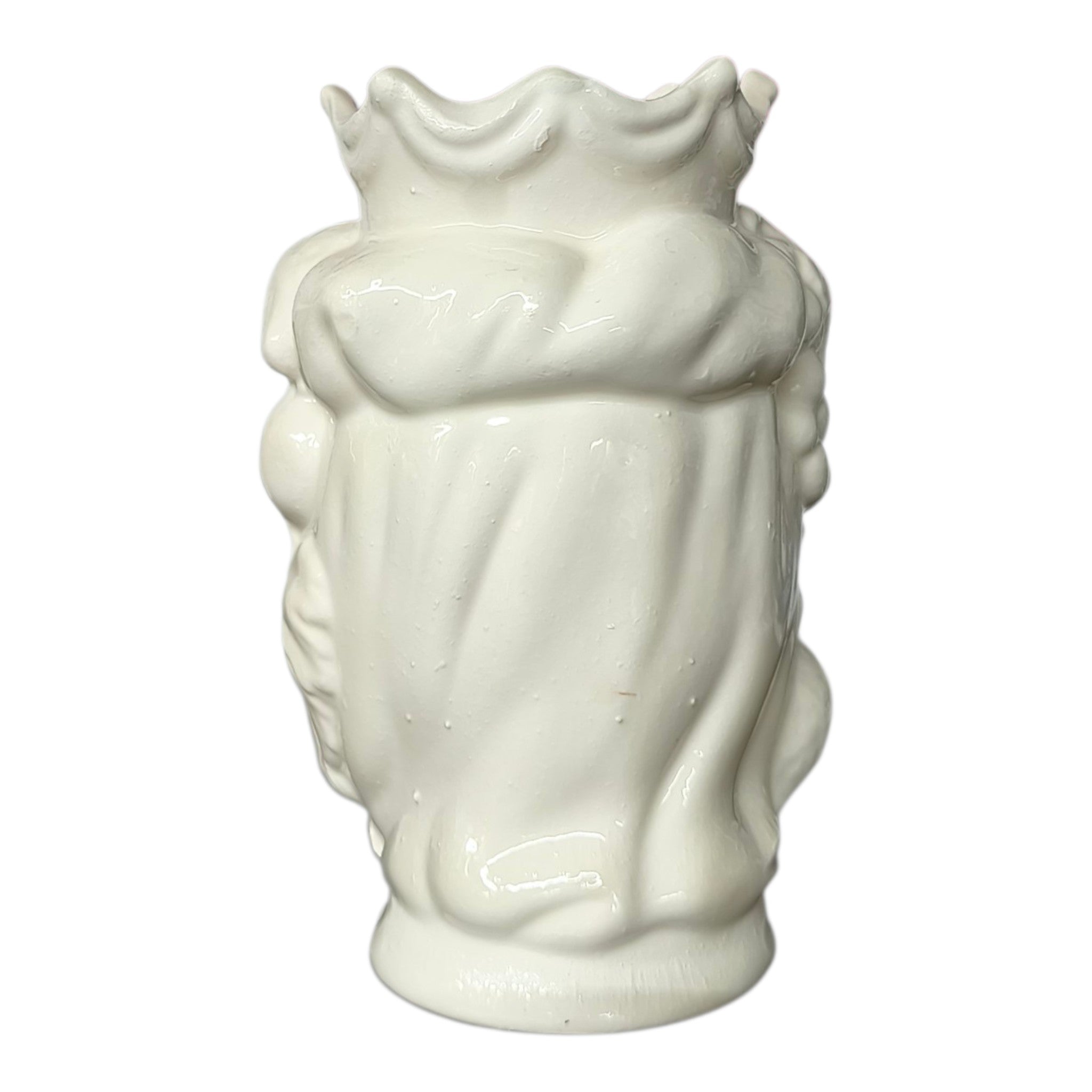 Testa di Moro in Ceramica Bianco Lucida