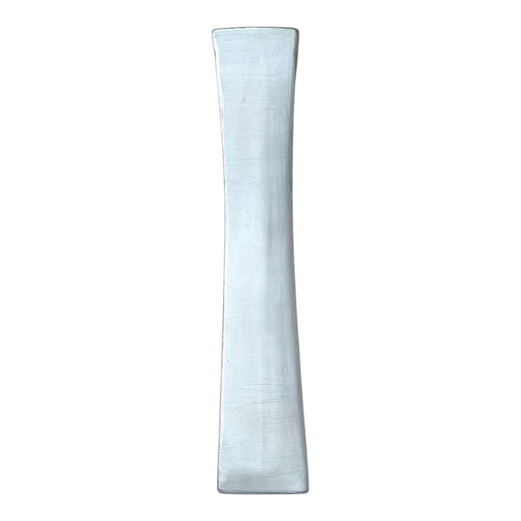 Vaso in Ceramica Dipinta a Mano – Colore Argento Opaco