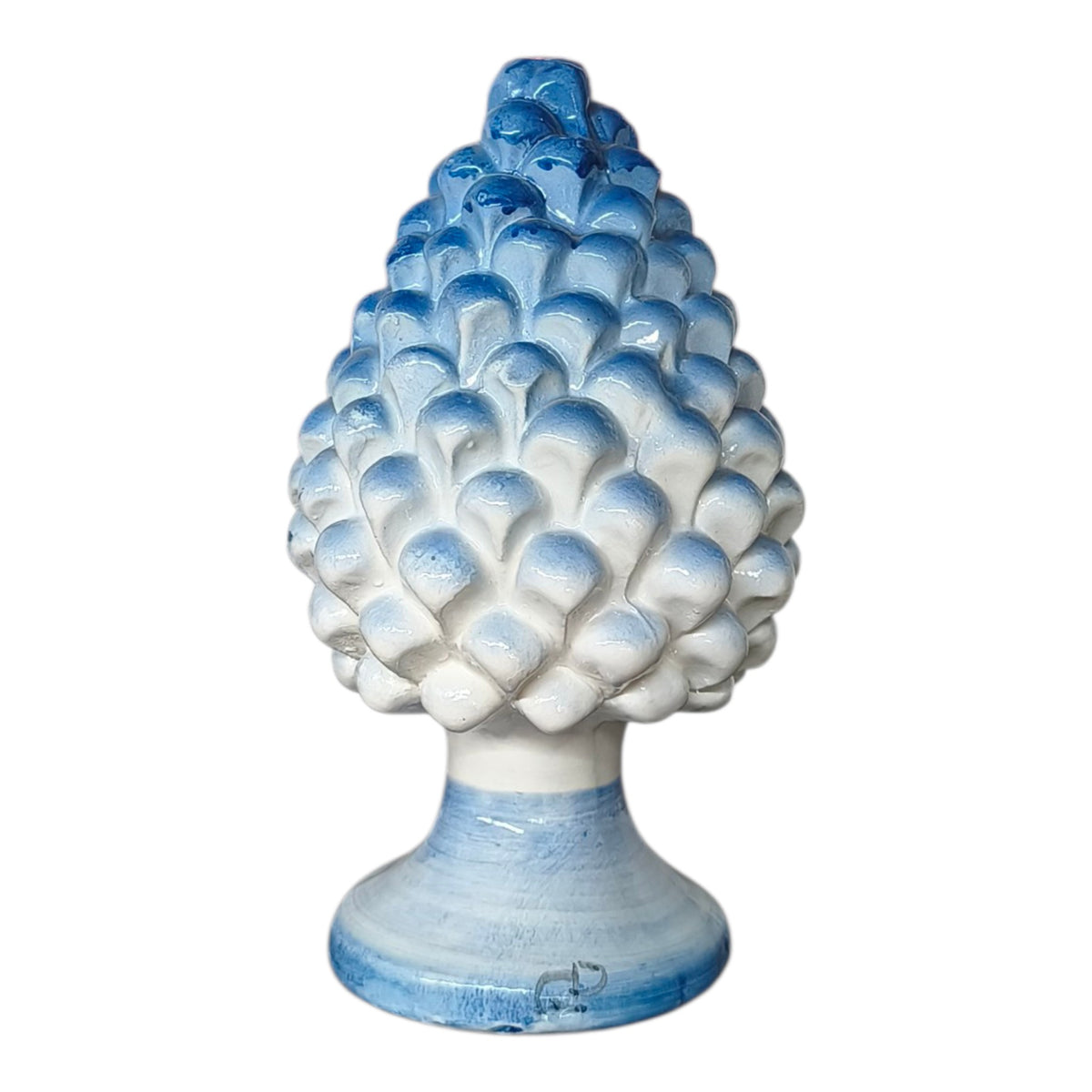 Pigna in Ceramica Dipinta a Mano – Sfumature Blu