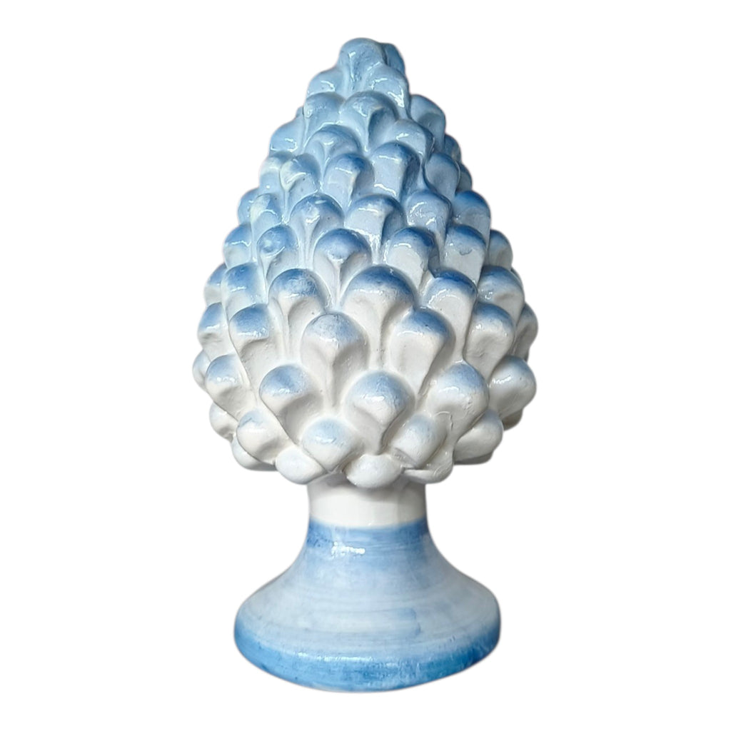 Pigna in Ceramica Dipinta a Mano – Sfumature Blu
