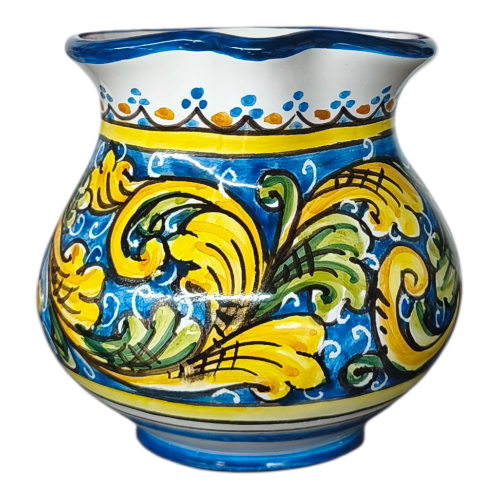 Brocca Decorata da Mezzo Litro in Ceramica Dipinta a Mano