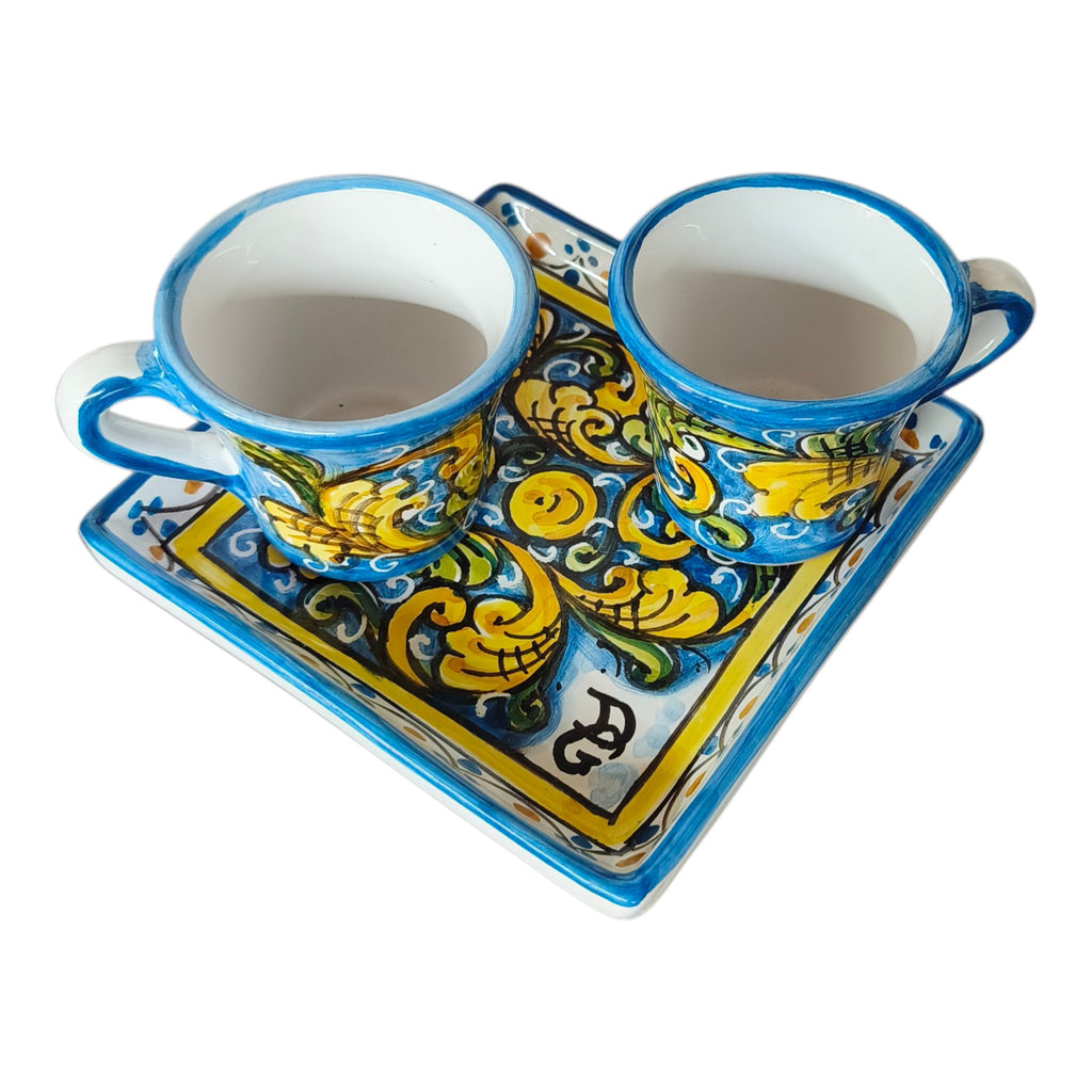 Tazza da Caffè in Ceramica Dipinta a Mano