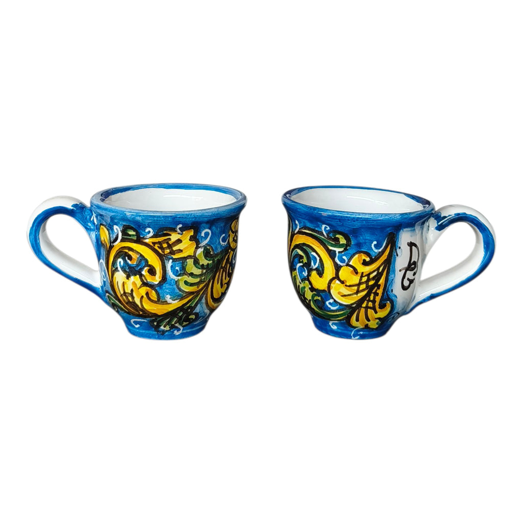 Tazze da Caffè in Ceramica Dipinta a Mano