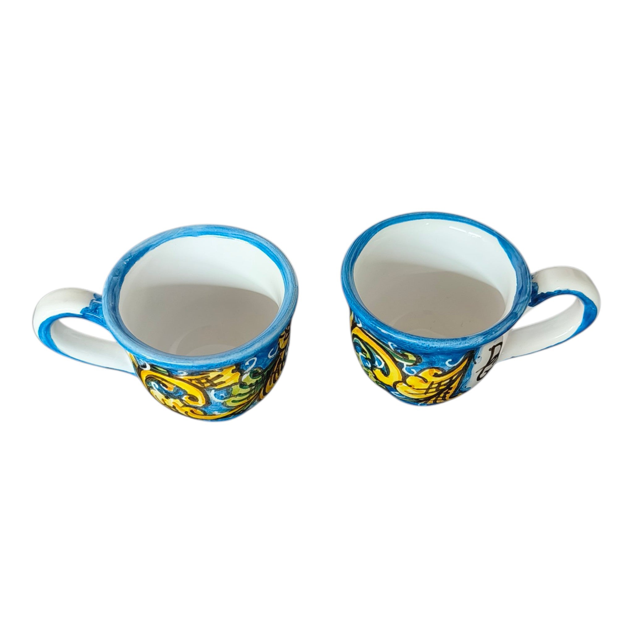 Tazze da Caffè in Ceramica Dipinta a Mano