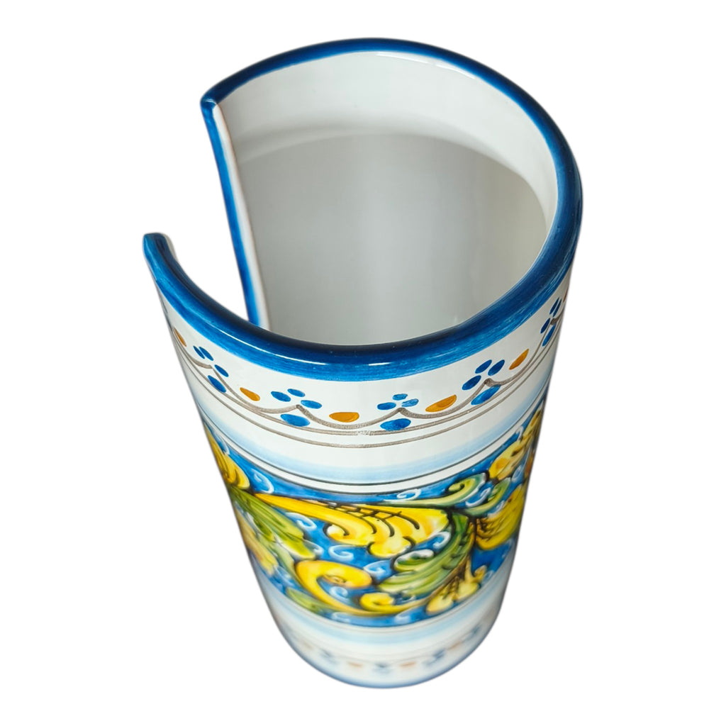 Portabicchieri in Ceramica Dipinto a Mano