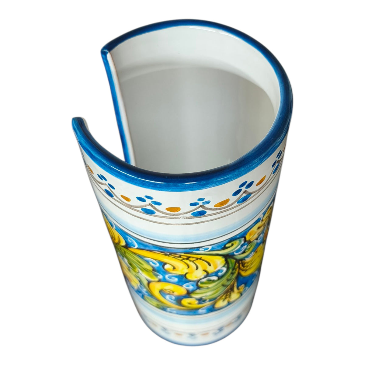 Portabicchieri in Ceramica Dipinto a Mano