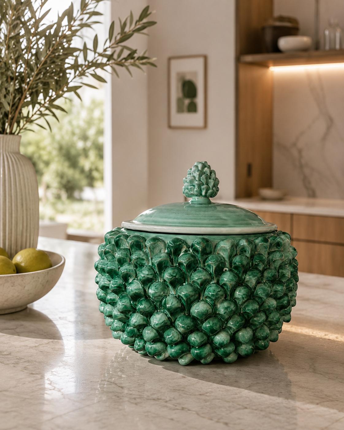 Biscottiera in Ceramica Dipinta a Mano